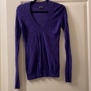 Purple vneck sweater